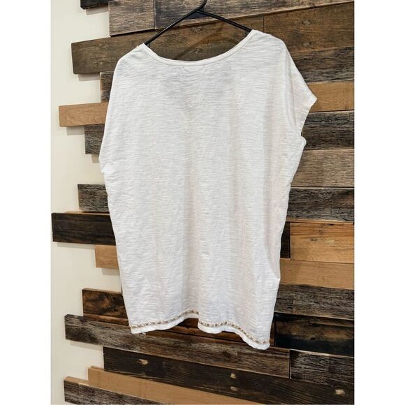 J Jill beaded top boho relaxed fit sz L - Picture 2 of 7